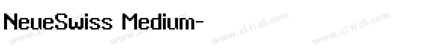 NeueSwiss Medium字体转换